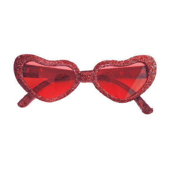verkoop - attributen - Brillen - Hart glitter rood